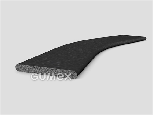 "I" mikroporöses Profil, 5x43mm, Dichte 500kg/m3, EPDM, -30°C/+80°C, schwarz, 